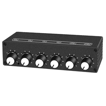 

Heareal HiFi Sound Quality o Signal 2 in 4 Out Mixing Splitter Amplifier Simultaneous Input and Output EU Plug