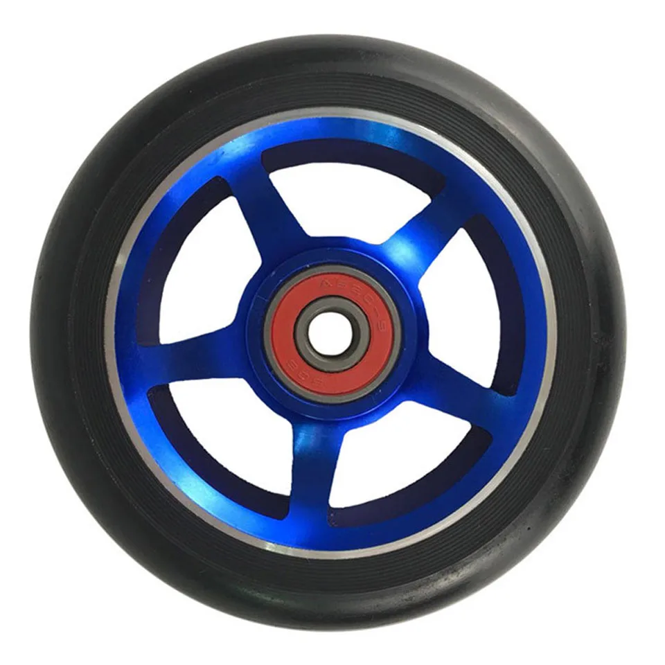 2 шт/лот 88A 100 колесо для скутера из алюминиевого сплава стальная ступица высокая эластичность и точность скоростное катание скейтборд колесо A103
