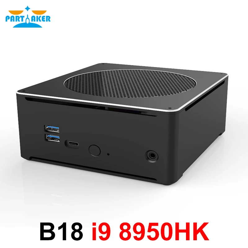 

Game PC Intel i9 8950HK 6 Cores 12 Threads 12M Cache Mini Server Computer 2*M.2 2*DDR4 2666MHz 32GB Win10 Pro 4K HDMI Mini DP