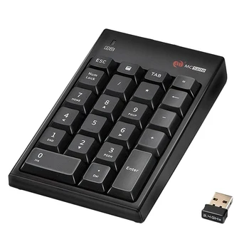 

MCSAITE Wireless Number Pad,Portable 22-Key Financial Accounting Mini Numeric Keypad