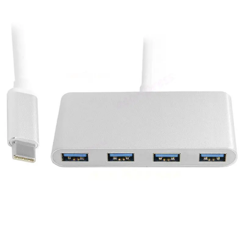 Usb 3,1 Тип с разъемами типа C и Usb 3,0 4 Порты и разъёмы Hub адаптер Usb-C Алюминий