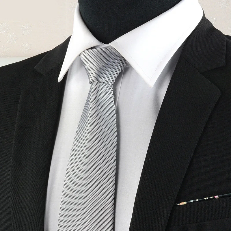 Мужская мода Бабочка галстуки полосатый галстук Повседневная однотонная Свадебная деловая вечеринка Классический галстук мужской