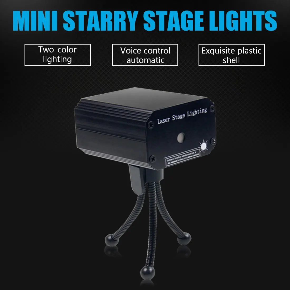 Миниатюрный RGB диско светильник DJ светодиодный лазерный сценический проектор