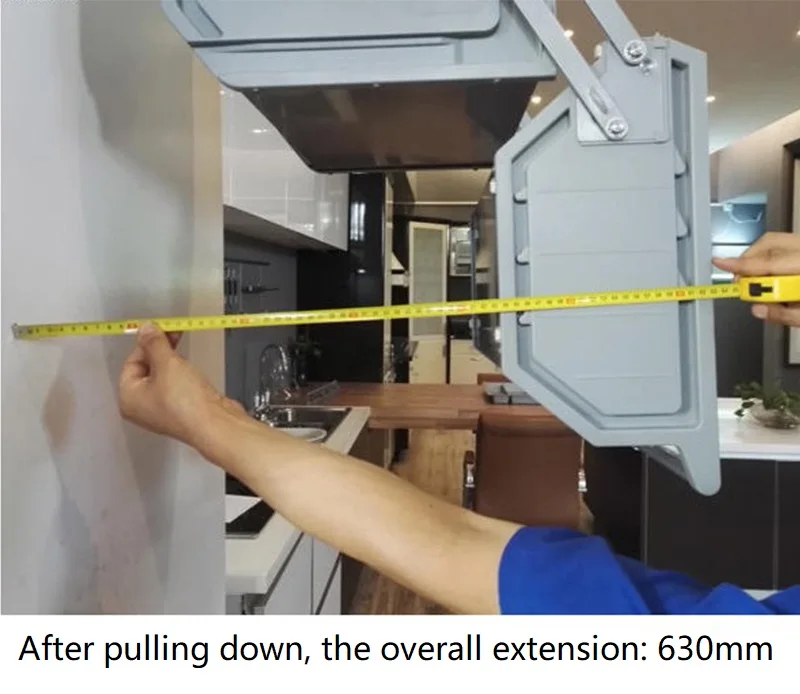 US $595.87 Cabinet pull basket double storage refrigerator top cabinet pulldown basket cabinet buffer lift pulldown basket machine