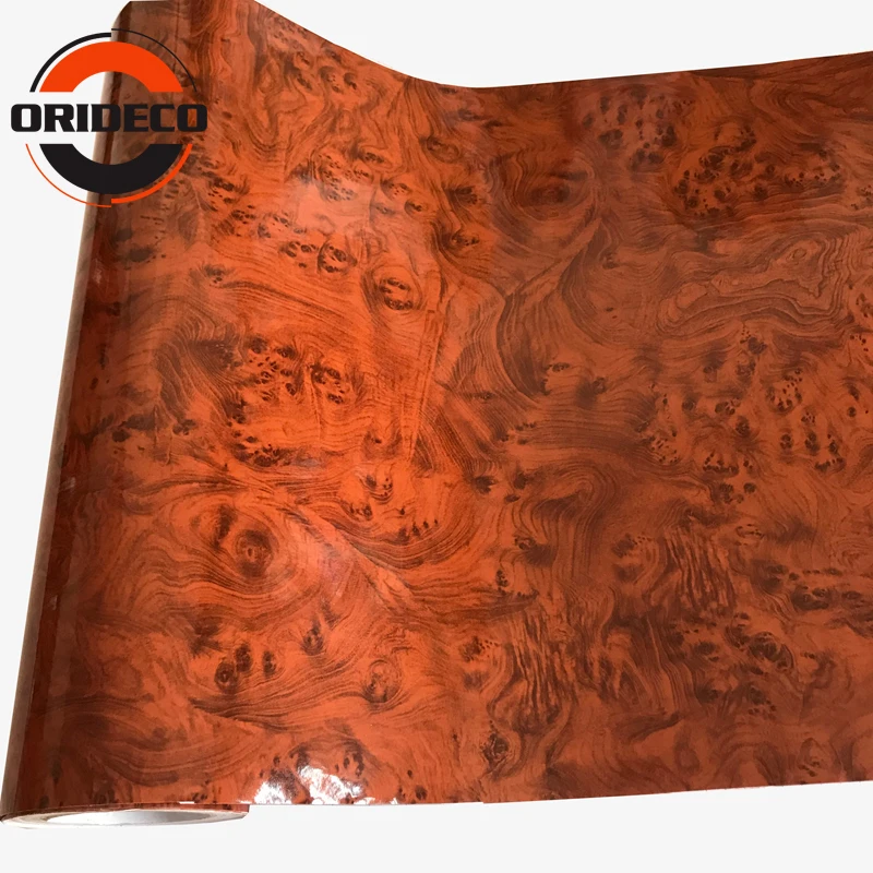 glossy wooden grain vinyl sticker for car decoration home furniture decoration 11