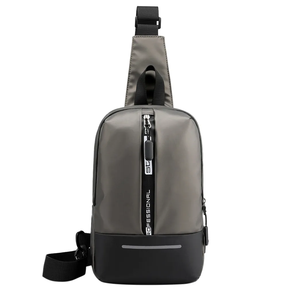 Aelicy, брендовая нагрудная сумка, USB мессенджер, сумки через плечо для мужчин, сумка на ремне, водонепроницаемая, короткая, для путешествий, для мобильного телефона, вертикальная сумка