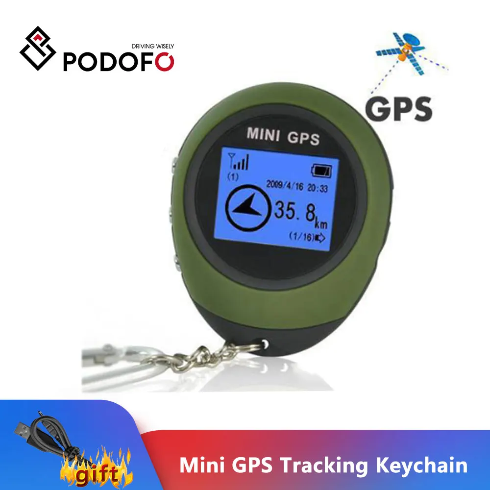 Брелок трекер Podofo Портативный мини GPS брелок для использования во время