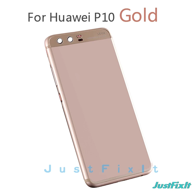 Для huawei P10 VTR-L09 VTR-AL00 VTR-L29 VTR-TL00 Батарея женские босоножки с закрытой пяткой Корпус задняя дверь чехол Замена Батарея крышка - Цвет: Золотистый