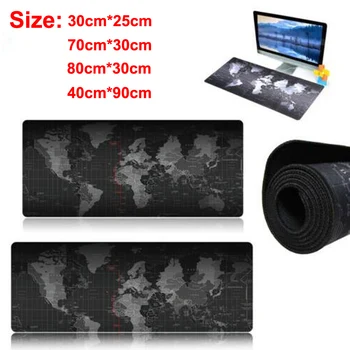 

Extra Large Mousepad Gaming Accessories Keyboard Pad Cushion XL Mouse Mat Gel World Map Print Keyboard Max Logitch Gamepad Pubg