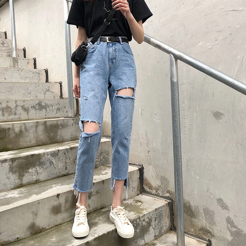 Womens mom ripped jeans Clearance