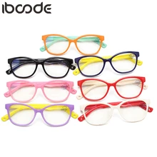 Iboode, детские очки, компьютерные, анти синий светильник, гибкие, TR90, силиконовые, для девочек и мальчиков, оптическая оправа, очки по рецепту, Oculos De Grau