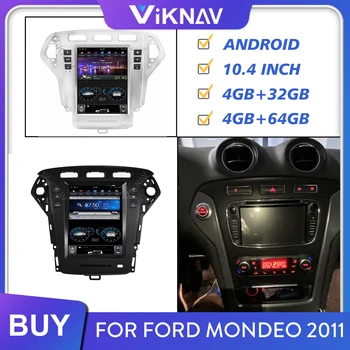 

Android Car Radio for Ford Mondeo 2011 Autoradio Stereo Receiver Multimedia player GPS navigation Tape recorder Screen 2 Din