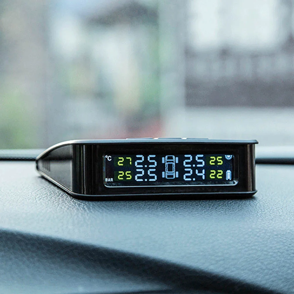 Новая прочная Беспроводная система мониторинга давления в шинах TPMS с 4 датчиками