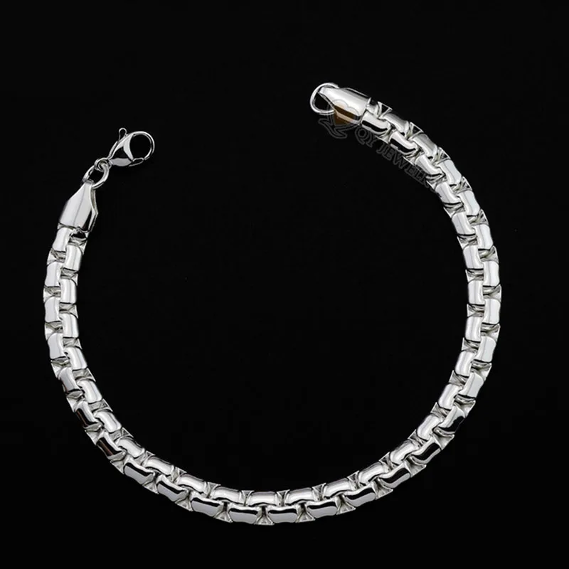 Oulai777, цепочка на руку, серебряный браслет для мужчин, нержавеющая сталь, модный браслет, ювелирные изделия, мужские аксессуары, хип-хоп