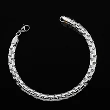 Oulai777, цепочка на руку, серебряный браслет для мужчин, нержавеющая сталь, модный браслет, ювелирные изделия, мужские аксессуары, хип-хоп