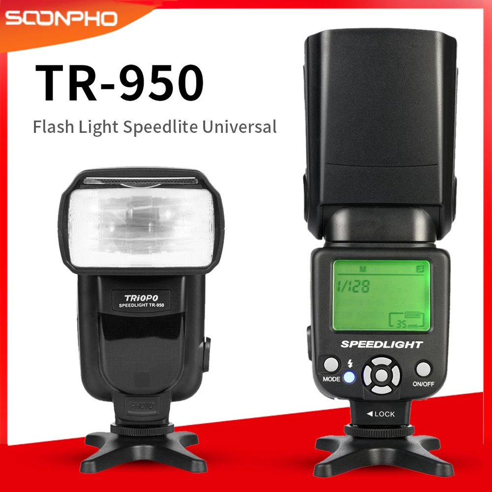 Triopo TR 950 вспышка Светильник Универсальный Блестящий диффузор для ЖК дисплея с
