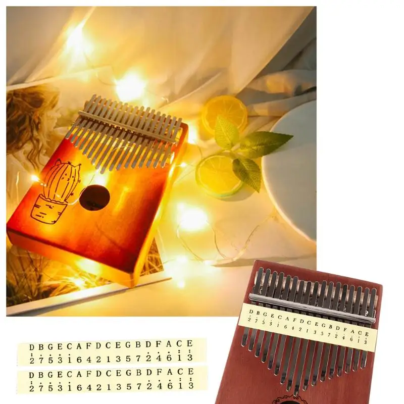 5 шт. практичная калимба музыкальные наклейки для пианино с большим пальцем весы