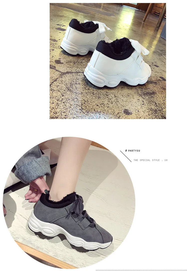 ERNESTNM Faux Suede Sneakers Women High Top Platform Shoes Warm Short Plush Women Shoes Zapatillas Mujer Colorblock Shoes