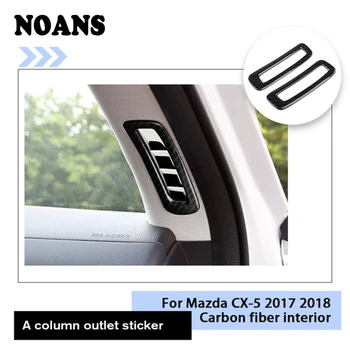 

NOANS Car A Column Outlet Protective Covers Frame Decorative Stickers Styling For Mazda CX-5 CX 5 CX5 2018 2017 Auto Accessories