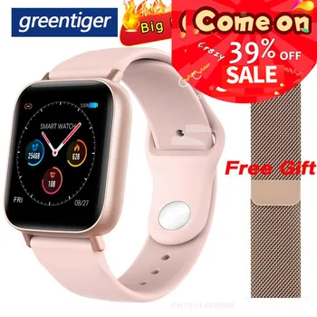 

Greentiger Q10 Smart Watch IP67 Waterproof Heart Rate Monitor Blood pressure Fitness Tracker Full Touch Smartwatch VS Q8 iwo 12