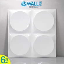 6 шт 3D стерео глянцевая/матовая обои рельеф стены искусства Панель наклейки Гостиная Кухня Спальня украшения дома 30x30 см