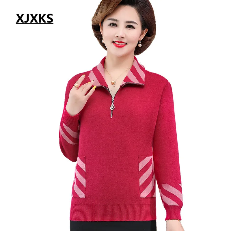 

XJXKS Autumn Winter Clothes Women New Plus Size Women Sweater Pull Femme Comfortable Cashmere Knitted Sweater Women Pullover
