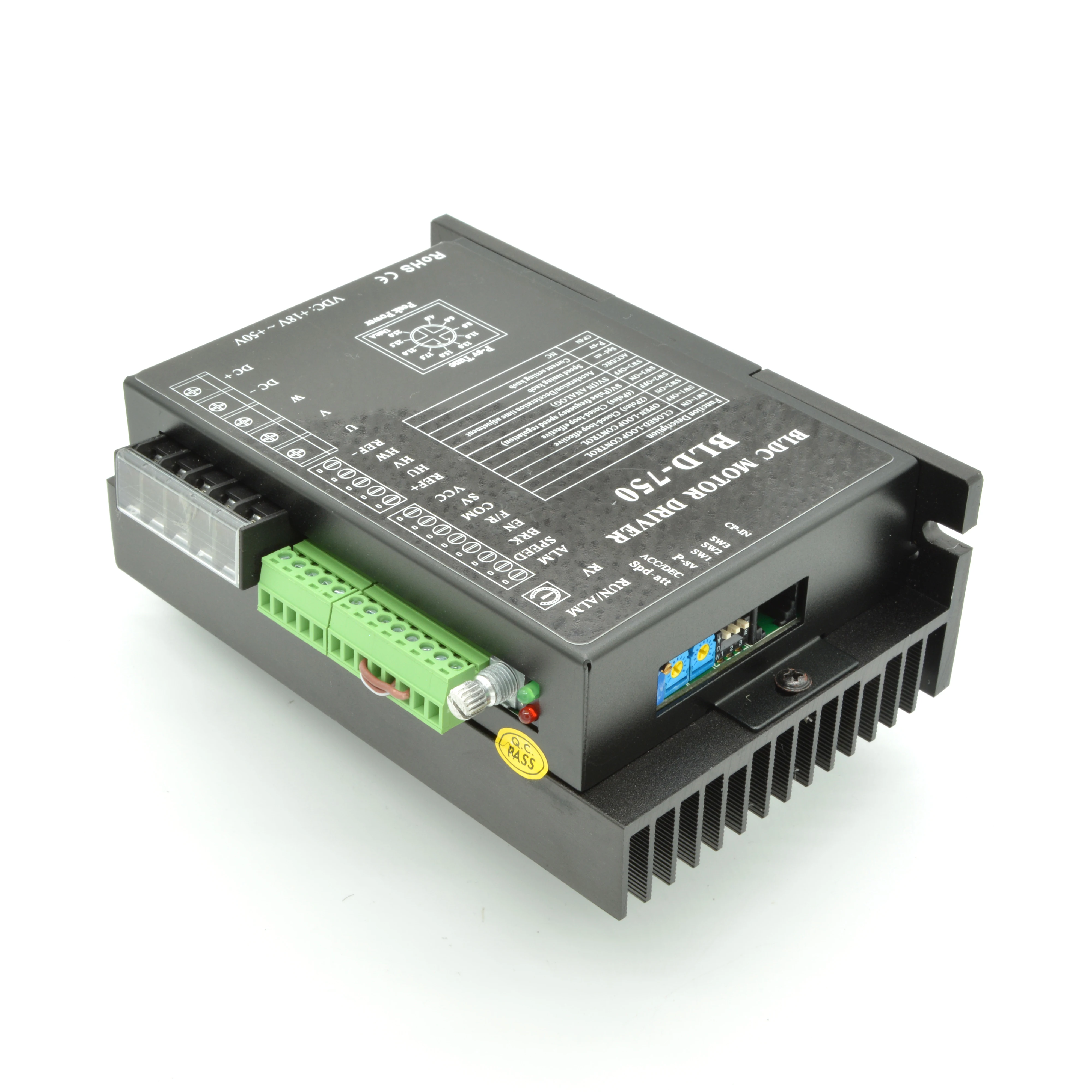 48 В бесщеточный драйвер двигателя постоянного тока BLD-750 18-52VDC 750 Вт бесщёточный электродвигатель постоянного тока
