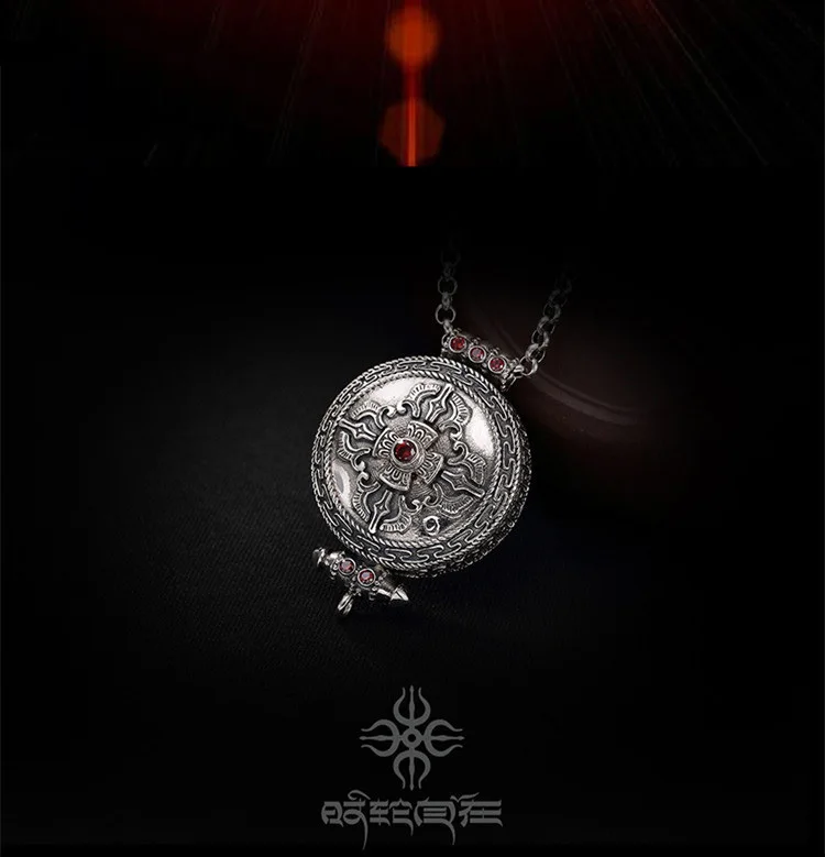 only pendant 925 пробы тайский серебряный открывающийся коробка gaudencio Подвески без цепи унисекс резной крест Ваджра ювелирные изделия в стиле буддизма подарки - Окраска металла: only pendant