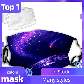 

Unisex Dustproof Mouth Mask Washable and Reusable Windproof Foggy Haze Mask With 2 PCS Filters Face Cover Mascarar Mascarilla