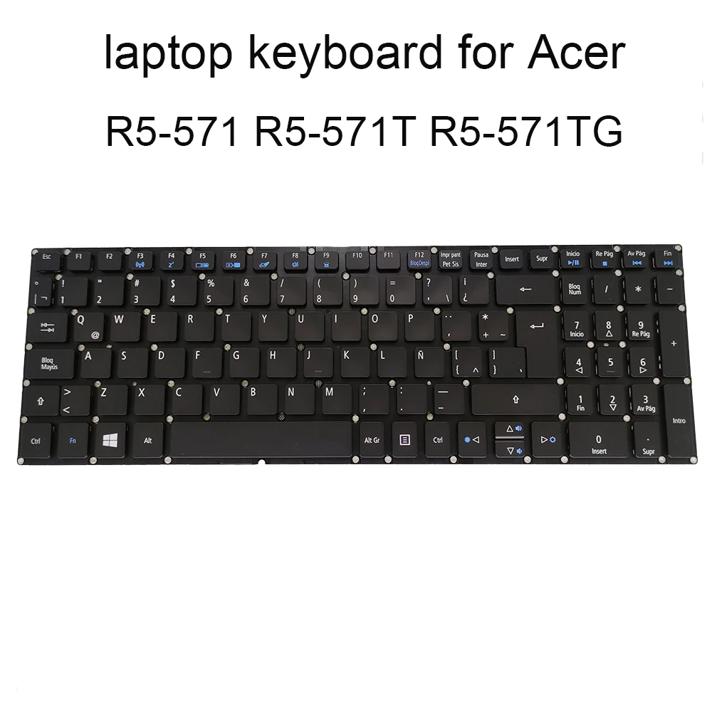Teclado Substituto r5 571 Teclado Retroiluminado para Acer Aspire R15 r5 571t 51cb la Preto Latin Partes Originais Lv5p A52bwl