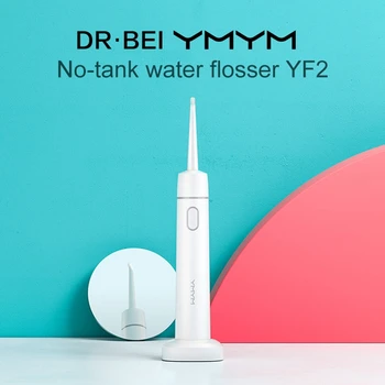 

DR.BEI YMYM Sonic Dental Water Flosser Jet Oral Irrigator Portable Teeth Cleaning Travel Tooth Cleaner for Home Office YF2 Xiami
