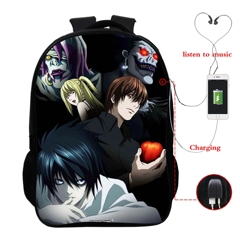 Mochila impermeable con carga Usb para hombre y mujer, morral de viaje con  diseño de Anime, morral escolar para adolescentes, morral de viaje a la  moda|Mochilas| - AliExpress