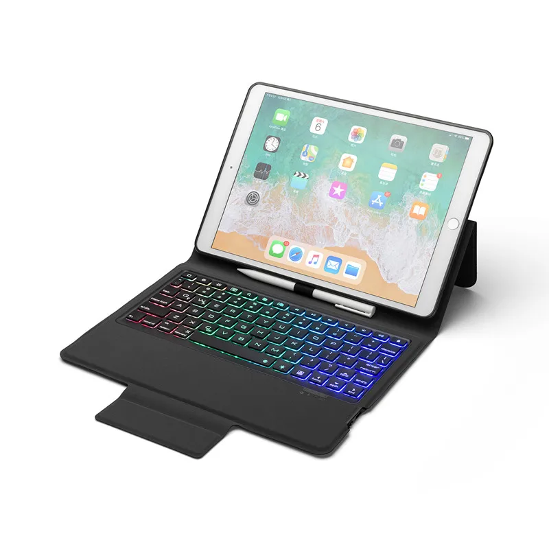 Fashion Backlight Concave Keys Keyboard for iPad 10.2 inch Bluetooth Type C Protective Cover iPad7 Backlit | Компьютеры и офис