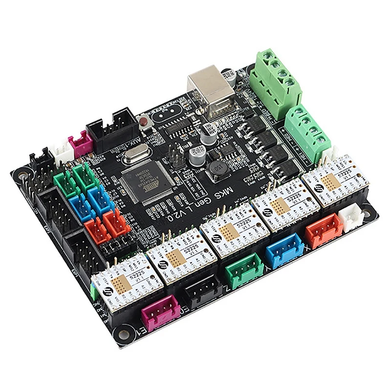 3d принтер материнская плата MKS GEN L V2.0+ TMC2225 V1.1 x5 ультра-тихий драйвер комплект