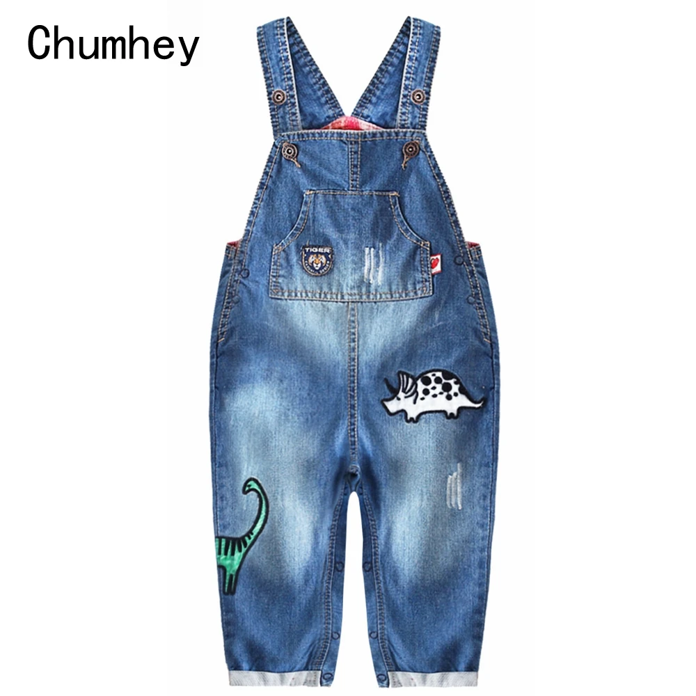 Chumhey 0-3T Infant Overalls Cute Animals Dinarsal Soft Cotton Denim Toddler Suspender Bib Jeans Baby Clothing Bebe Clothes