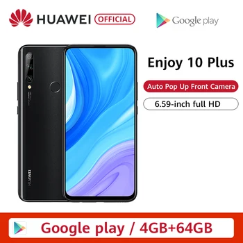 

Original Huawei Enjoy 10 Plus Smartphone Auto Pop Up Front Camera 48MP AI Camera 6.59'' Kirin710F 128G 4000mAh Cellphone