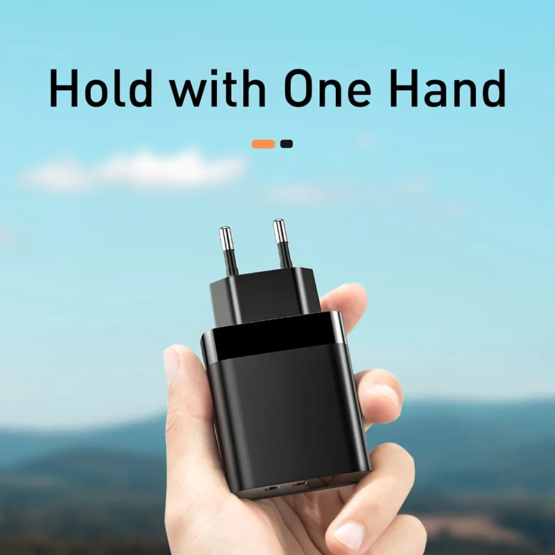 Baseus светодиодный дисплей USB зарядное устройство для мобильного телефона адаптер питания для iPhone samsung xiaomi настенная розетка для быстрой зарядки EU вилка универсальная