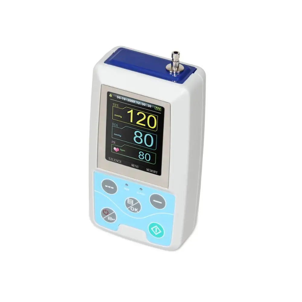 ABPM50 24 часа Амбулаторный монитор кровяного давления Holter ABPM Holter BP монитор с программным обеспечением contec