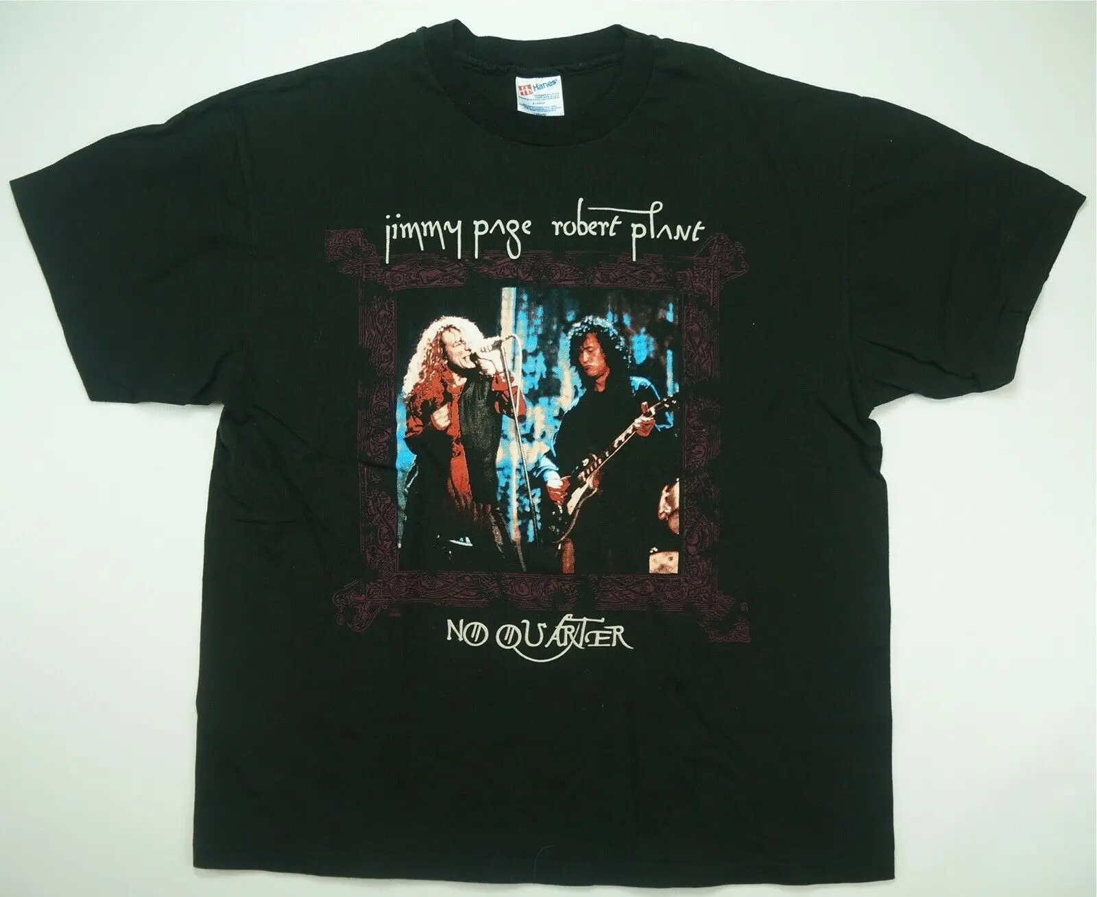 Редкое Винтаж Jimmy страница Роберт Плант без четверти World Tour 1995 футболка