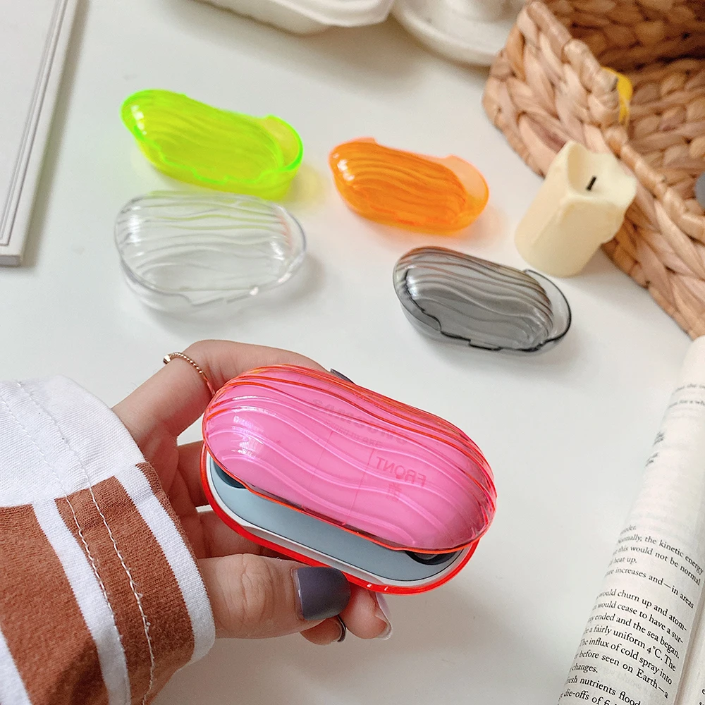 

3D Wave pattern Case For Samsung Galaxy Buds Plus Color Bluetooth Earphone Protector Hard PC Cover For Galaxy Buds+ Capa Coque