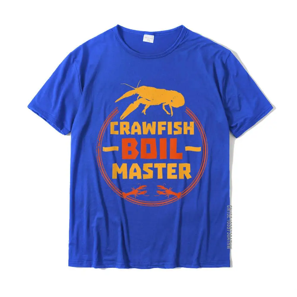 Tops T Shirt Birthday T Shirt Summer Fall Hip Hop Geek Short Sleeve 100% Cotton Crewneck Adult T-shirts Geek Free Shipping Crawfish Boil Master Apparel Funny Crawfish Crawdad Gift T-Shirt__MZ19000 blue