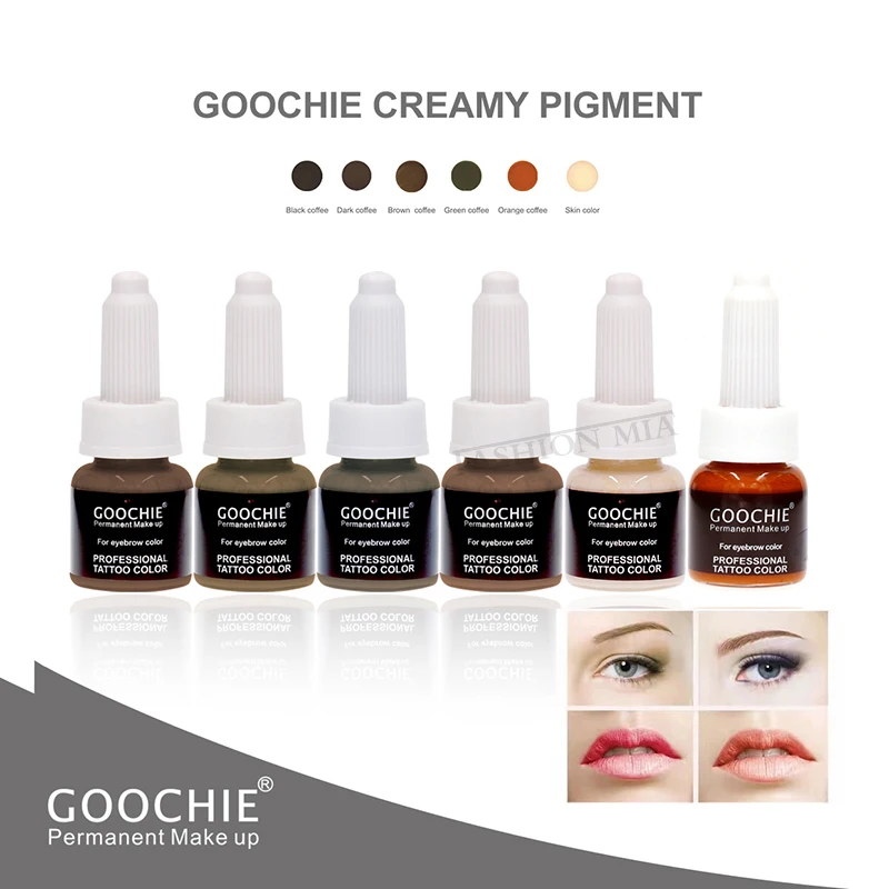 10 мл Goochie оригинальный чистый Эмульсия пигмент Перманентный макияж бровей Bb губы