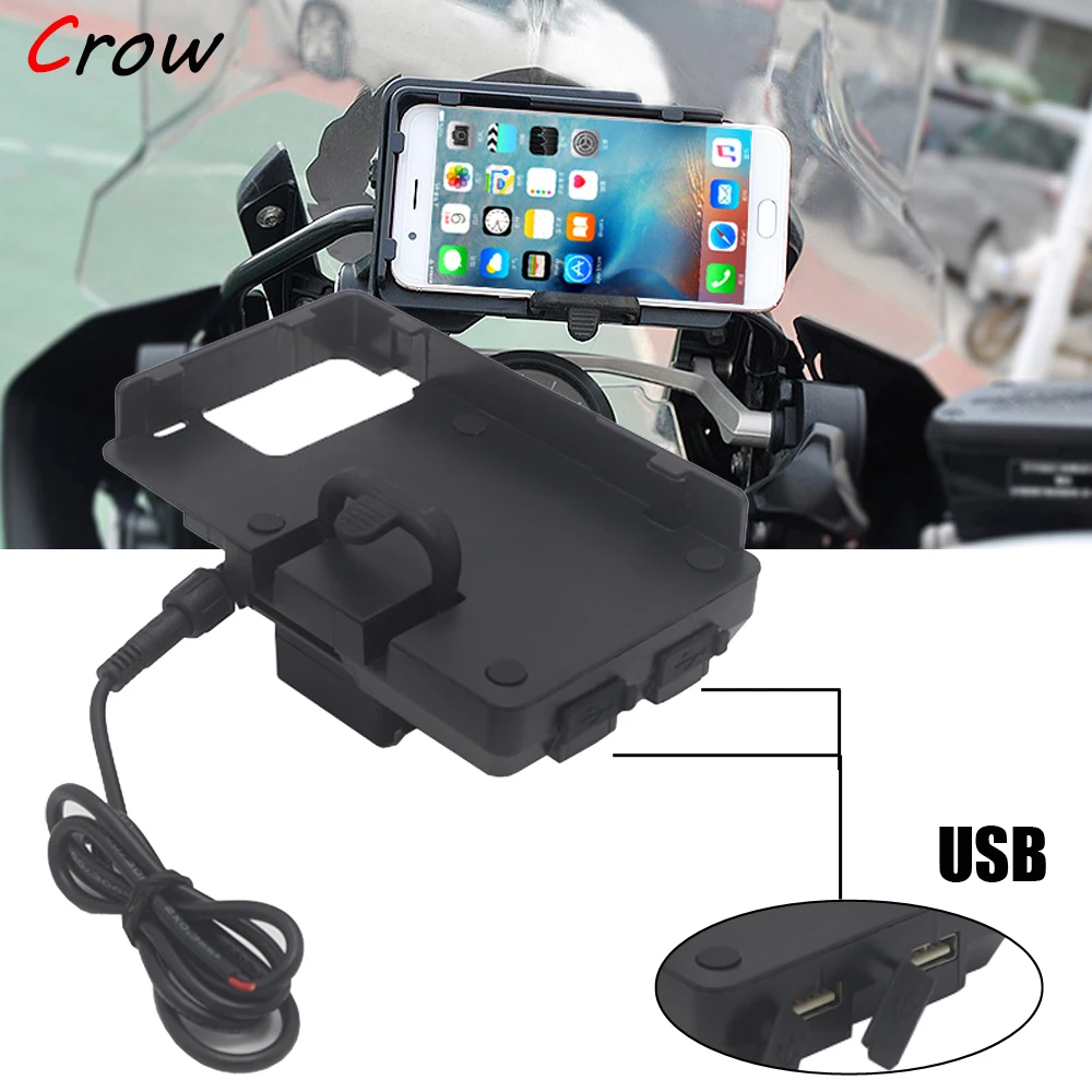 Mobile Phone USB GPS Navigation Bracket USB Charging Mount support For BMW  R 1200 GS high verson fit R1200GS LC/ADV 2013-2018 - AliExpress