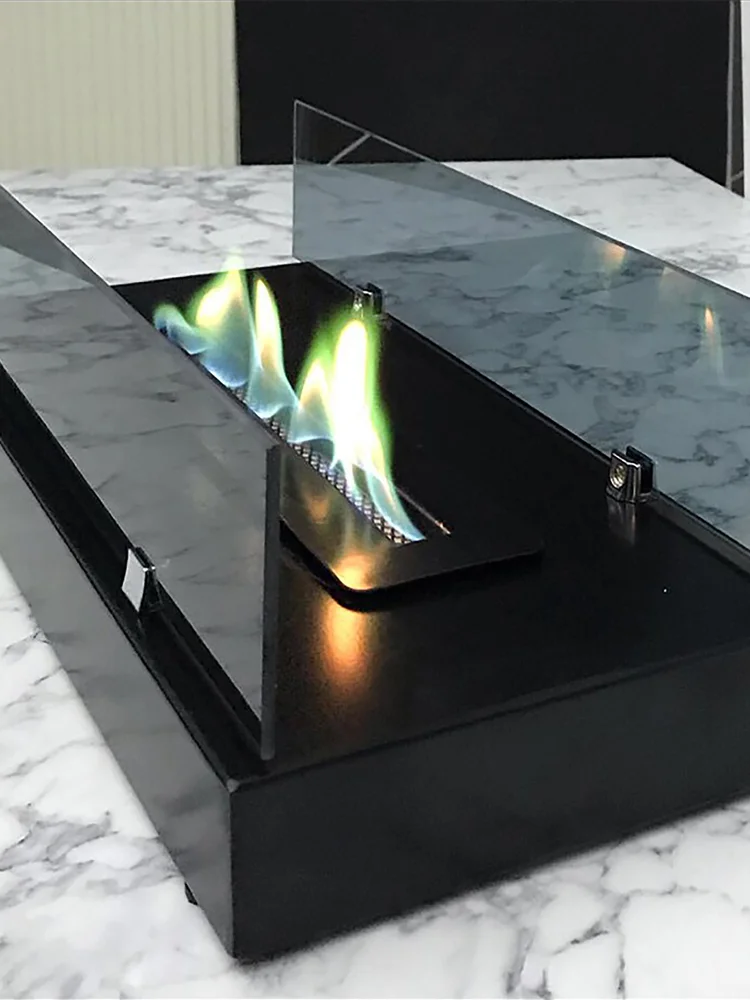 Decorative Fireplace Bioethanol Table Top Fire Flame Heater Heat Home  Office Hotel Restaurant Nordic Style Smokeless Decoration - Tool Parts -  AliExpress