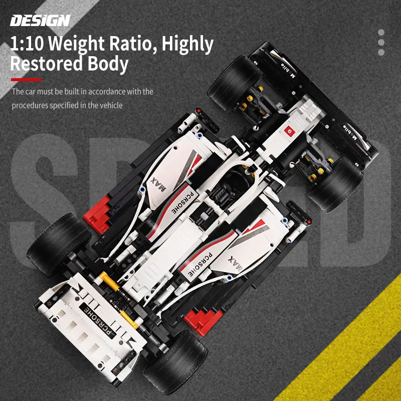 Yeshin 13117 Technic Автомобильные Игрушки совместимы с 8674 F1 гоночный автомобиль 7115