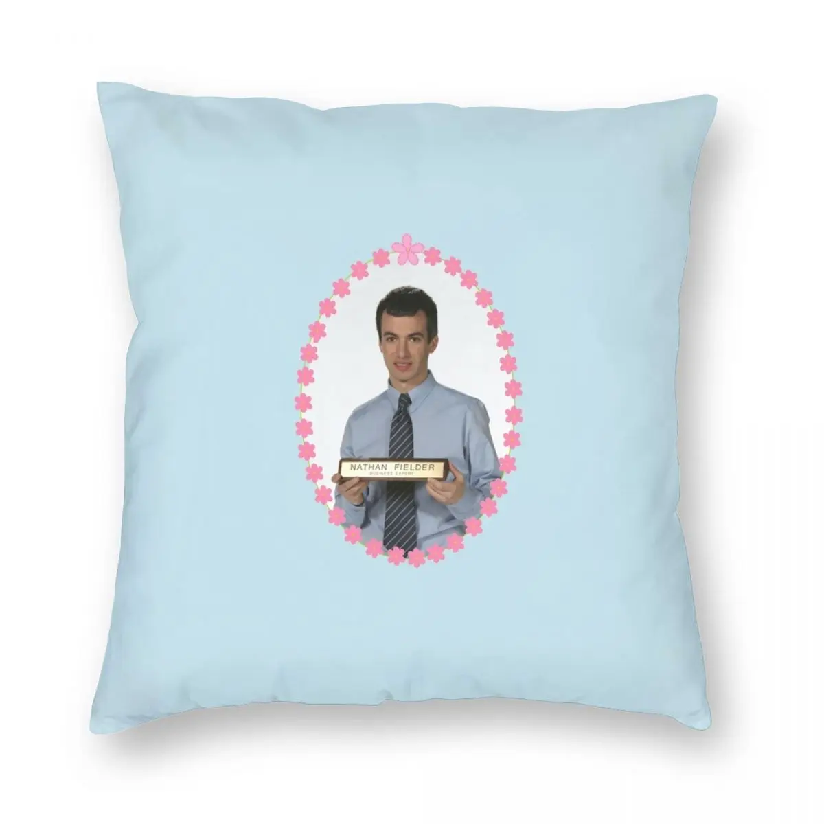 

Nathan Fielder Business Expert Square Pillowcase Polyester Linen Velvet Pattern Zip Decor Throw Pillow Case Car Cushion Cover