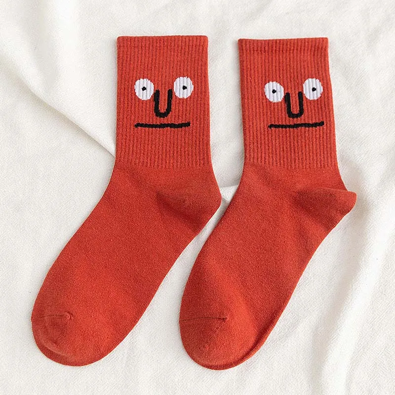 Модные удобные носки унисекс с забавным рисунком кота из мультфильма; сезон осень-зима; креативные теплые хлопковые вечерние носки на Хэллоуин - Цвет: 9