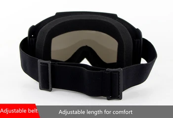 

Casco Moto Goggles Lens Helmet Motorcycle Windproof Shield Glasses Lens with Breathable Foam Mask For Cyclegear CG12