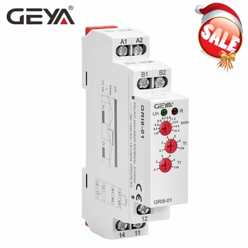 

GEYA GRI8-01 Current Monitoring Relay Current Range 0.5A-16A AC24-240V OR DC24V Current Sensing Relay