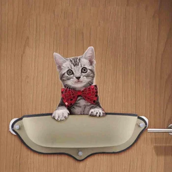 

Cat Window Hammock With Strong Suction Cups Pet Kitty Hanging Sleeping Bed Comfortable Warm Ferret Cage Cat Shelf Seat Beds
